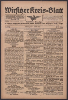 Wirsitzer Kreis-Blatt: Amtlicher Anzeiger für den Kreis Wirsitz 1918.10.08 Jg.74 Nr118