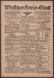 Wirsitzer Kreis-Blatt: Amtlicher Anzeiger für den Kreis Wirsitz 1918.10.15 Jg.74 Nr121