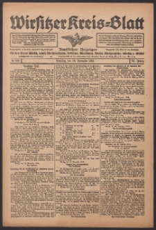 Wirsitzer Kreis-Blatt: Amtlicher Anzeiger für den Kreis Wirsitz 1918.11.26 Jg.74 Nr138