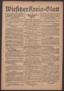 Wirsitzer Kreis-Blatt: Amtlicher Anzeiger für den Kreis Wirsitz 1918.12.10 Jg.74 Nr144