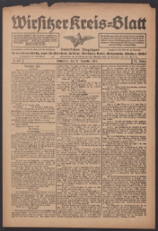 Wirsitzer Kreis-Blatt: Amtlicher Anzeiger für den Kreis Wirsitz 1918.12.12 Jg.74 Nr145