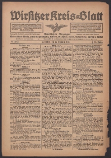 Wirsitzer Kreis-Blatt: Amtlicher Anzeiger für den Kreis Wirsitz 1918.12.21 Jg.74 Nr149