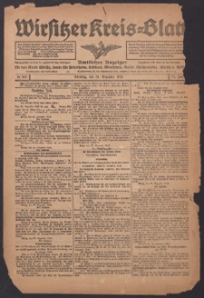 Wirsitzer Kreis-Blatt: Amtlicher Anzeiger für den Kreis Wirsitz 1918.12.31 Jg.74 Nr152
