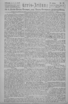 Kreis-Zeitung f&uuml;r d. Kreis Nowy-Tomysl: zugl. Nowy-Tomysler Hopfenzeitung 1923.01.24 Jg.48 Nr10