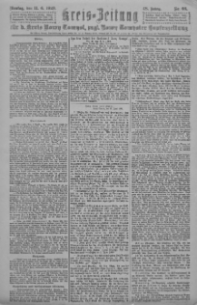 Kreis-Zeitung f&uuml;r d. Kreis Nowy-Tomysl: zugl. Nowy-Tomysler Hopfenzeitung 1923.06.11 Jg.48 Nr66