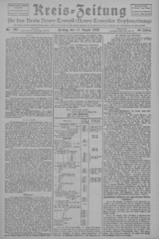 Kreis-Zeitung f&uuml;r d. Kreis Nowy-Tomysl: zugl. Nowy-Tomysler Hopfenzeitung 1923.08.31 Jg.48 Nr100