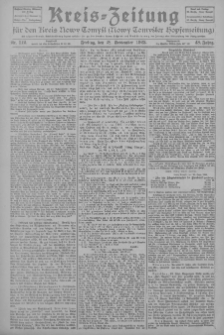 Kreis-Zeitung f&uuml;r d. Kreis Nowy-Tomysl: zugl. Nowy-Tomysler Hopfenzeitung 1923.09.28 Jg.48 Nr112