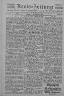 Kreis-Zeitung f&uuml;r d. Kreis Nowy-Tomysl: zugl. Nowy-Tomysler Hopfenzeitung 1923.12.14 Jg.48 Nr143