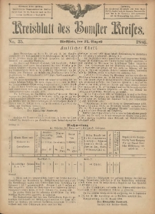 Kreisblatt des Bomster Kreises 1886.08.27 No.35