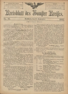 Kreisblatt des Bomster Kreises 1886.09.03 No.36