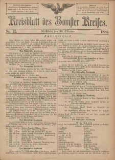 Kreisblatt des Bomster Kreises 1886.10.15 No.42