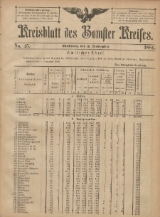 Kreisblatt des Bomster Kreises 1886.11.05 No.45