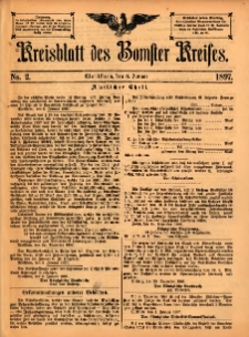 Kreisblatt des Bomster Kreises 1897.01.08 No.2