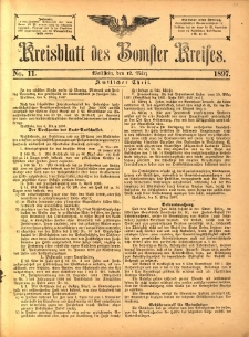Kreisblatt des Bomster Kreises 1897.03.12 No.11