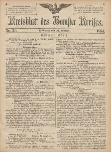 Kreisblatt des Bomster Kreises 1884.08.22 No.34