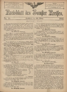 Kreisblatt des Bomster Kreises 1886.03.19 No.12