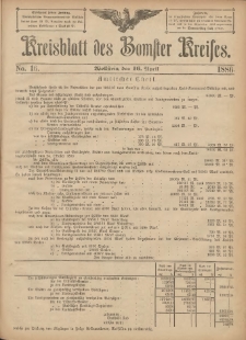 Kreisblatt des Bomster Kreises 1886.04.16 No.16