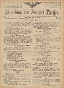 Kreisblatt des Bomster Kreises 1886.07.02 No.27