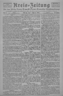 Kreis-Zeitung für d. Kreis Nowy-Tomysl: zugl. Nowy-Tomysler Hopfenzeitung 1924.01.07 Jg.49 Nr3