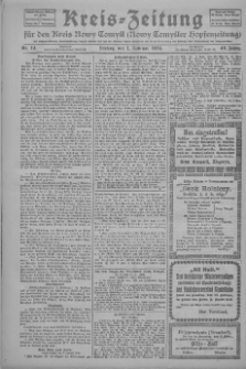 Kreis-Zeitung für d. Kreis Nowy-Tomysl: zugl. Nowy-Tomysler Hopfenzeitung 1924.02.01 Jg.49 Nr14