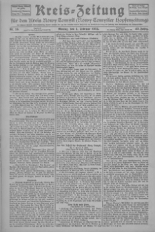Kreis-Zeitung für d. Kreis Nowy-Tomysl: zugl. Nowy-Tomysler Hopfenzeitung 1924.02.04 Jg.49 Nr15