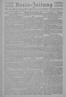 Kreis-Zeitung für d. Kreis Nowy-Tomysl: zugl. Nowy-Tomysler Hopfenzeitung 1924.02.25 Jg.49 Nr24