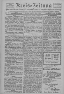 Kreis-Zeitung für d. Kreis Nowy-Tomysl: zugl. Nowy-Tomysler Hopfenzeitung 1924.03.28 Jg.49 Nr38