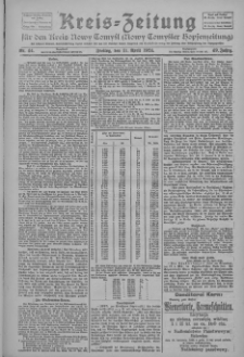 Kreis-Zeitung für d. Kreis Nowy-Tomysl: zugl. Nowy-Tomysler Hopfenzeitung 1924.04.11 Jg.49 Nr44