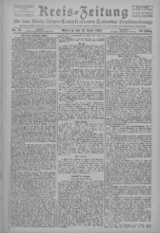 Kreis-Zeitung für d. Kreis Nowy-Tomysl: zugl. Nowy-Tomysler Hopfenzeitung 1924.04.30 Jg.49 Nr51