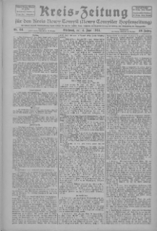 Kreis-Zeitung für d. Kreis Nowy-Tomysl: zugl. Nowy-Tomysler Hopfenzeitung 1924.06.04 Jg.49 Nr66
