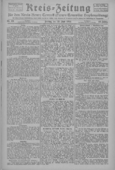 Kreis-Zeitung für d. Kreis Nowy-Tomysl: zugl. Nowy-Tomysler Hopfenzeitung 1924.06.13 Jg.49 Nr69