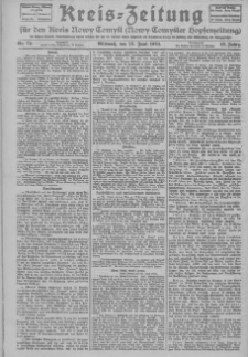 Kreis-Zeitung für d. Kreis Nowy-Tomysl: zugl. Nowy-Tomysler Hopfenzeitung 1924.06.25 Jg.49 Nr74