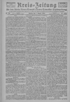 Kreis-Zeitung für d. Kreis Nowy-Tomysl: zugl. Nowy-Tomysler Hopfenzeitung 1924.08.01 Jg.49 Nr90