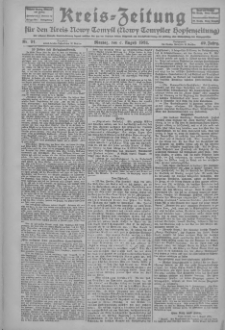 Kreis-Zeitung für d. Kreis Nowy-Tomysl: zugl. Nowy-Tomysler Hopfenzeitung 1924.08.04 Jg.49 Nr91