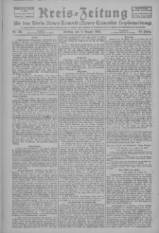 Kreis-Zeitung für d. Kreis Nowy-Tomysl: zugl. Nowy-Tomysler Hopfenzeitung 1924.08.08 Jg.49 Nr93