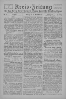 Kreis-Zeitung für d. Kreis Nowy-Tomysl: zugl. Nowy-Tomysler Hopfenzeitung 1924.12.22 Jg.49 Nr149