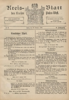 Kreis-Blatt des Kreises Posen-West 1896.01.28 Jg.8 Nr5