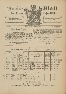 Kreis-Blatt des Kreises Posen-West 1897.11.18 Jg.9 Nr46