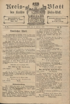 Kreis-Blatt des Kreises Posen-West 1902.02.27 Jg.14 Nr9