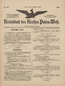 Kreisblatt des Kreises Posen-West 1910.09.15 Jg.22 Nr39