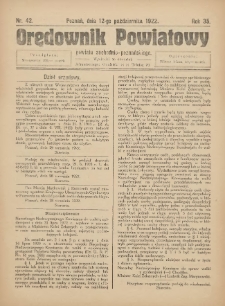 Orędownik Powiatowy Powiatu Zachodnio-Poznańskiego 1922.10.12 R.35 Nr42