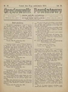 Orędownik Powiatowy Powiatu Zachodnio-Poznańskiego 1922.10.31 R.35 Nr45