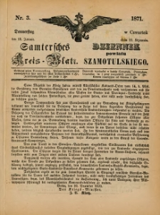 Samtersches Kreis-Blatt = Dziennik Powiatu Szamotulskiego 1871.01.19 Jg.[17] Nr3