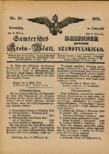 Samtersches Kreis-Blatt = Dziennik Powiatu Szamotulskiego 1871.03.09 Jg.[17] Nr10