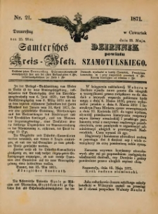 Samtersches Kreis-Blatt = Dziennik Powiatu Szamotulskiego 1871.05.25 Jg.[17] Nr21