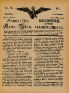 Samtersches Kreis-Blatt = Dziennik Powiatu Szamotulskiego 1871.08.31 Jg.[17] Nr35