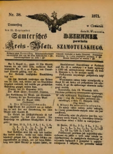 Samtersches Kreis-Blatt = Dziennik Powiatu Szamotulskiego 1871.09.21 Jg.[17] Nr38