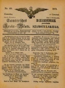 Samtersches Kreis-Blatt = Dziennik Powiatu Szamotulskiego 1871.10.05 Jg.[17] Nr40