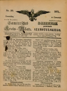 Samtersches Kreis-Blatt = Dziennik Powiatu Szamotulskiego 1871.12.14 Jg.[17] Nr50
