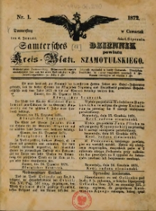 Samtersches Kreis-Blatt = Dziennik Powiatu Szamotulskiego 1872.01.04 Jg.[18] Nr1